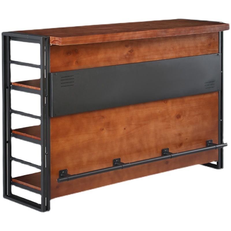 Home Bar And Counter - # โต๊ะแคชเชียร์โบราณอเนกประสงค์ ตู้บาร์ไม้ขนาดเล็กสำหรับบ้าน มุมเปียกสำหรับเบียร์