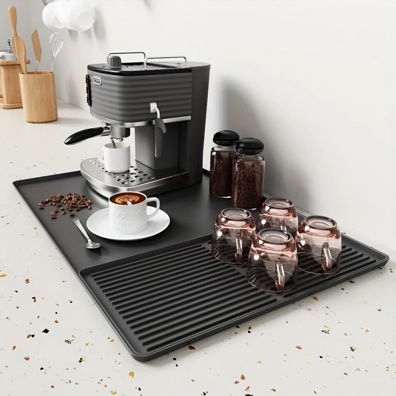 Home Bar And Counter - แผ่นรองกาแฟซิลิโคนขนาดใหญ่พิเศษ 2 in 1 XX ขนาด