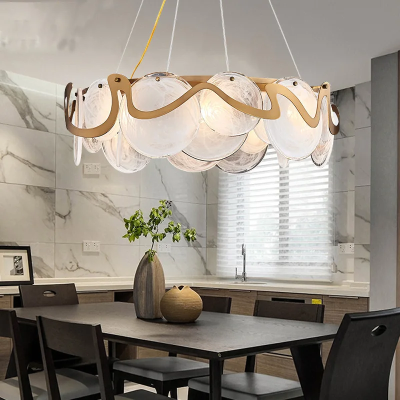 โคมไฟระย้า LED แก้วสำหรับห้องน - Home Bar And Counter บทวิจารณ์และราคา
