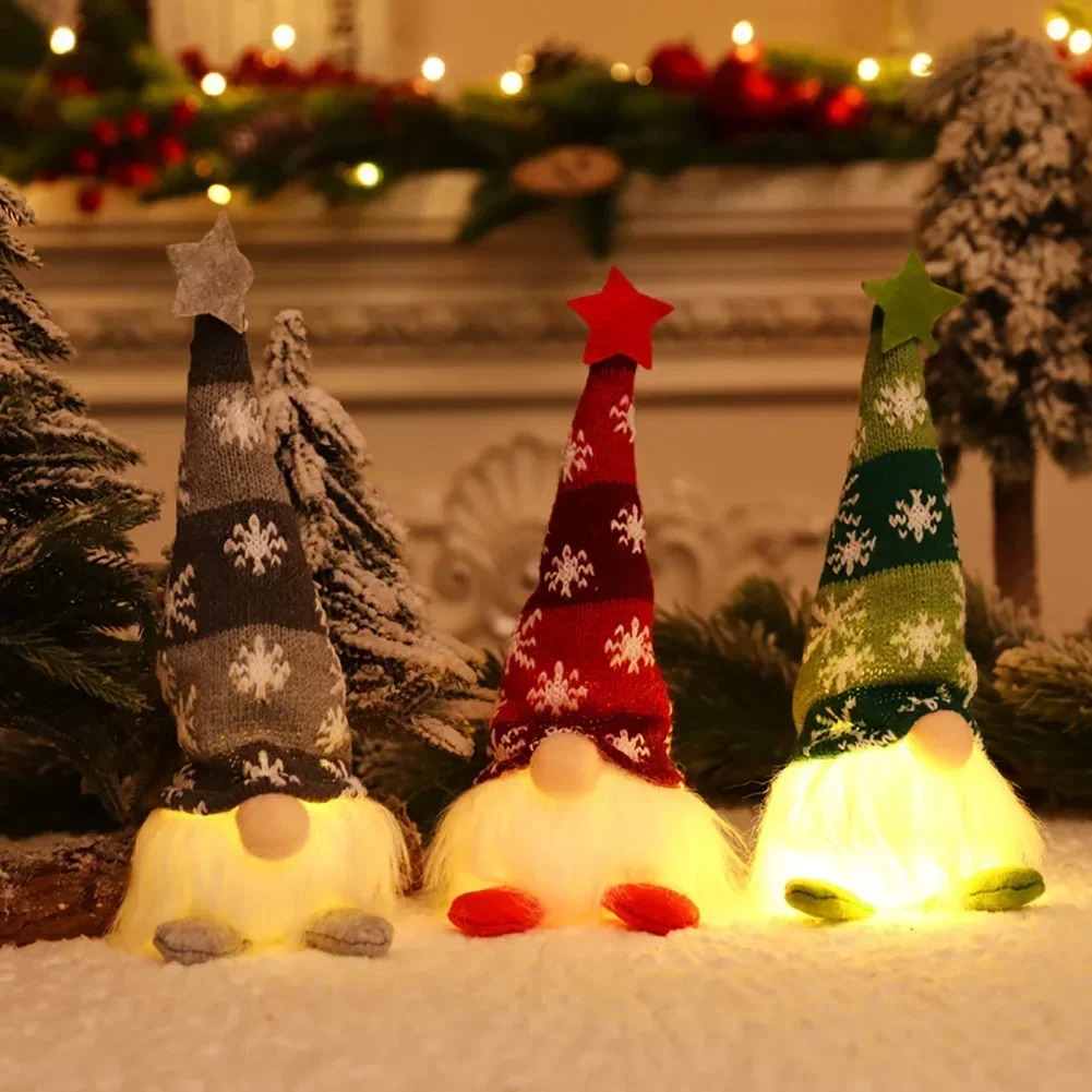 ไฟ LED ตุ๊กตาโนมคริสต์มาสไร้หน - Home Bargains บทวิจารณ์และราคา