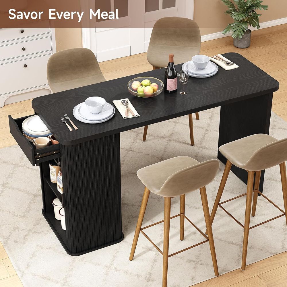 โต๊ะครัวแบบเกาะกลางขนาด 59 นิ้ - Home Bar And Counter บทวิจารณ์และราคา