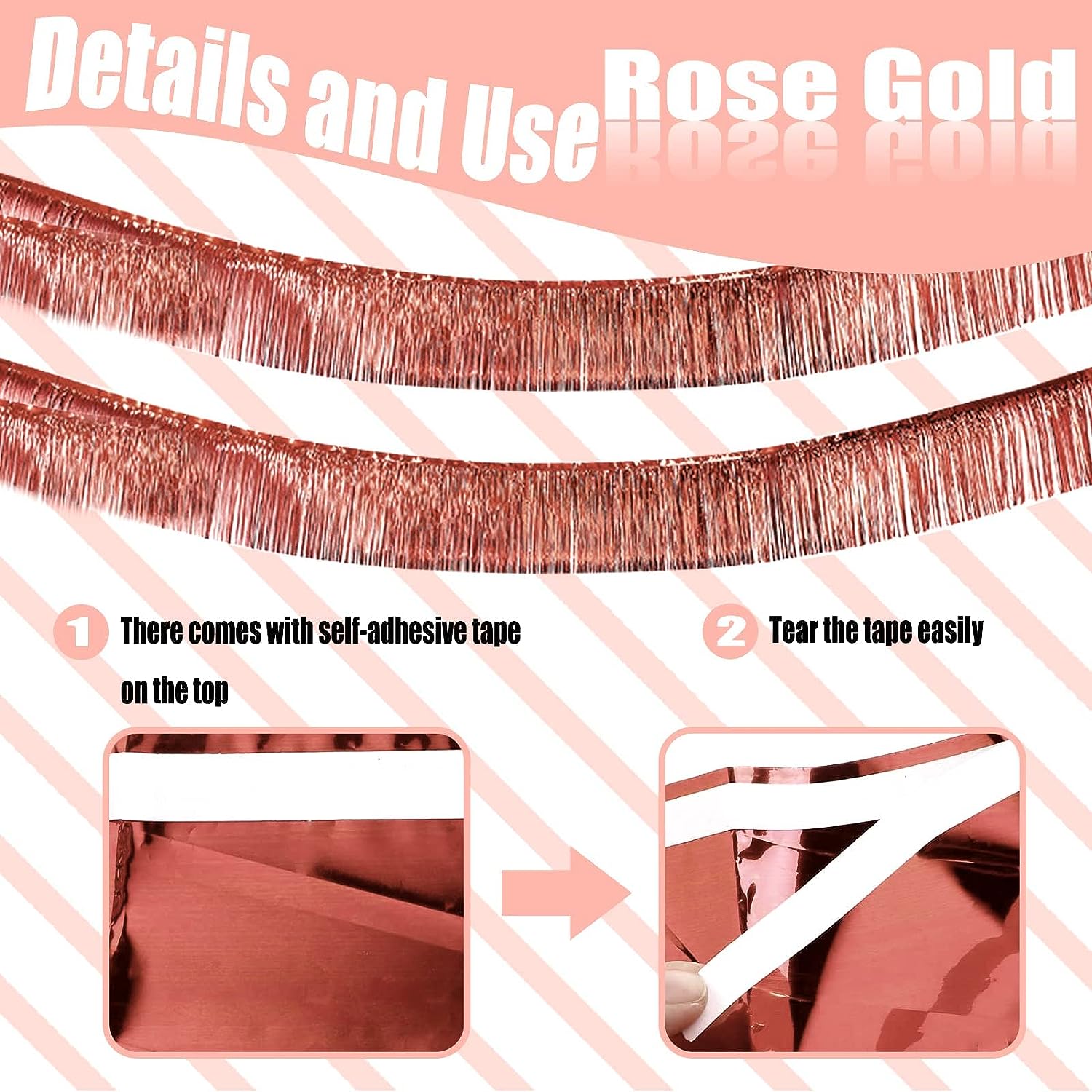 30x300 ซม.ฟอยล์ Fringe Garland - Home Bargains บทวิจารณ์และราคา